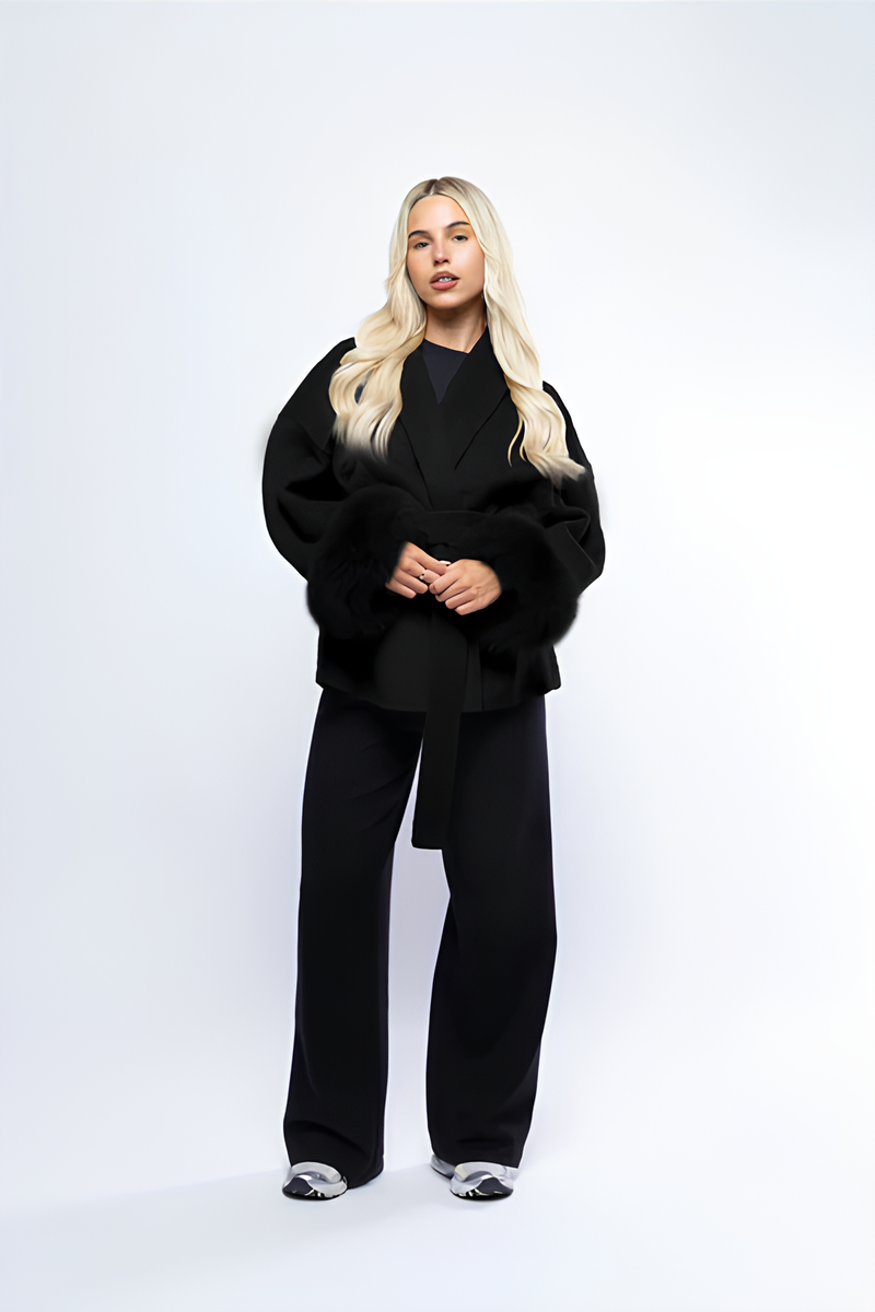 Fur-Cuff Jacket