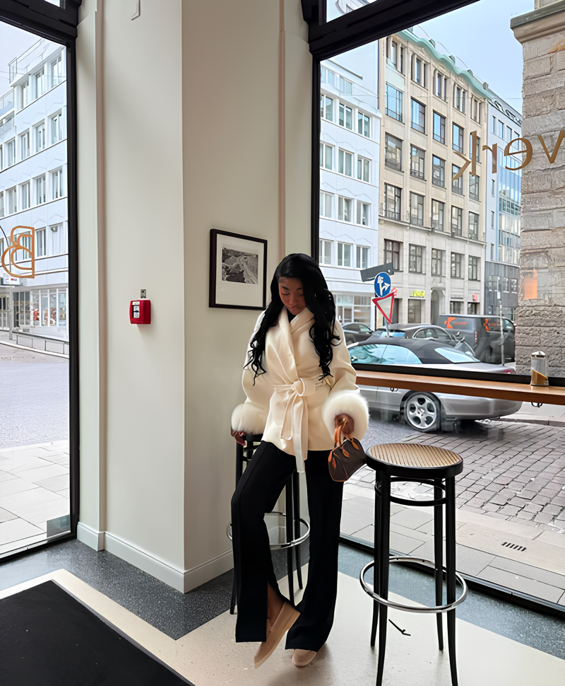 Fur-Cuff Jacket