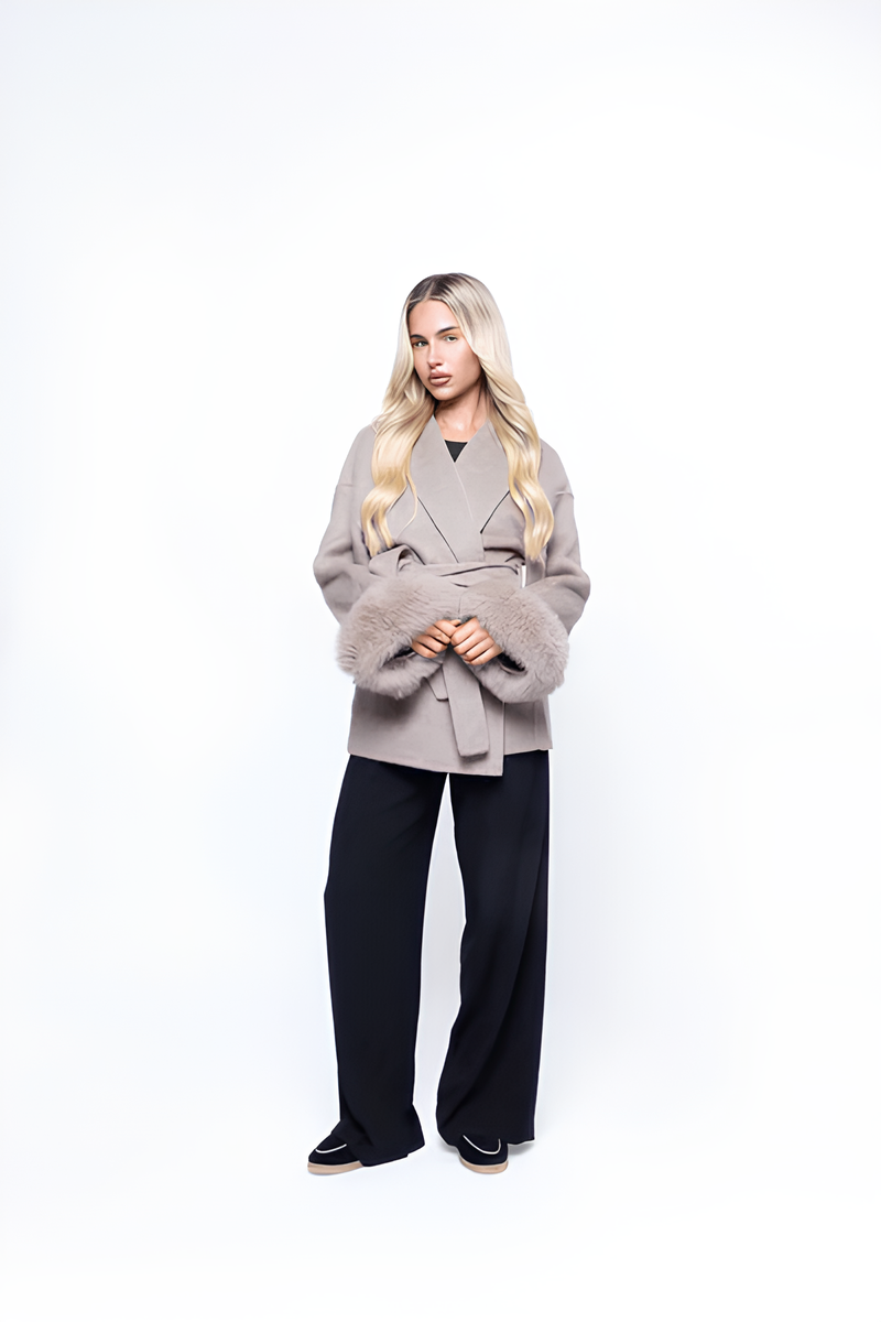 Fur-Cuff Jacket