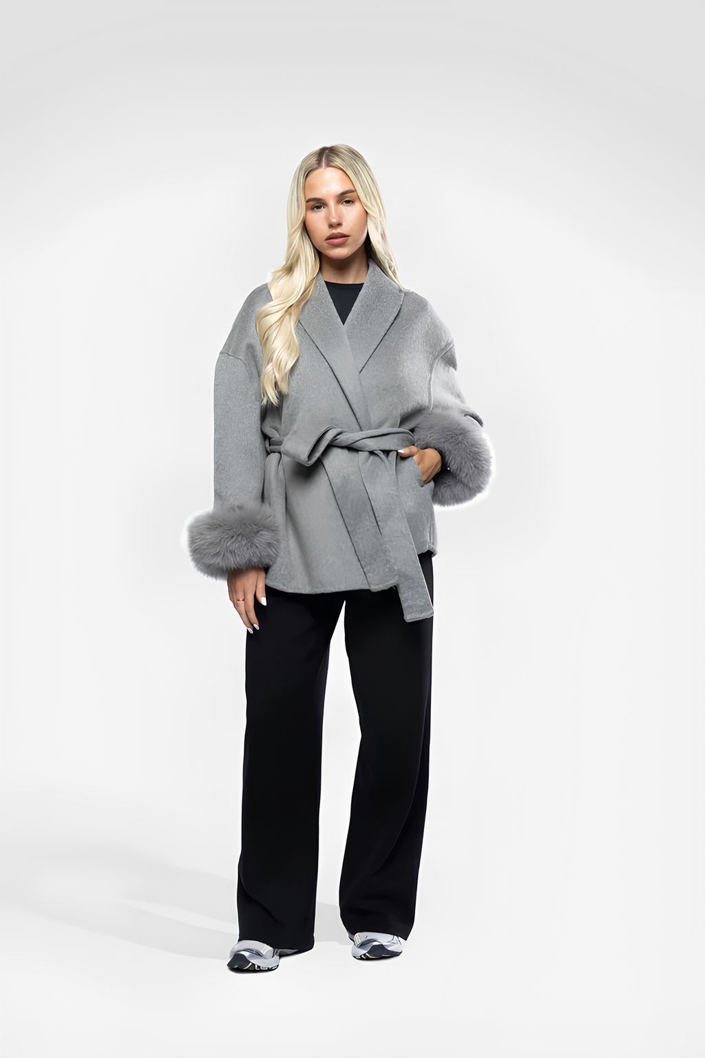 Fur-Cuff Jacket
