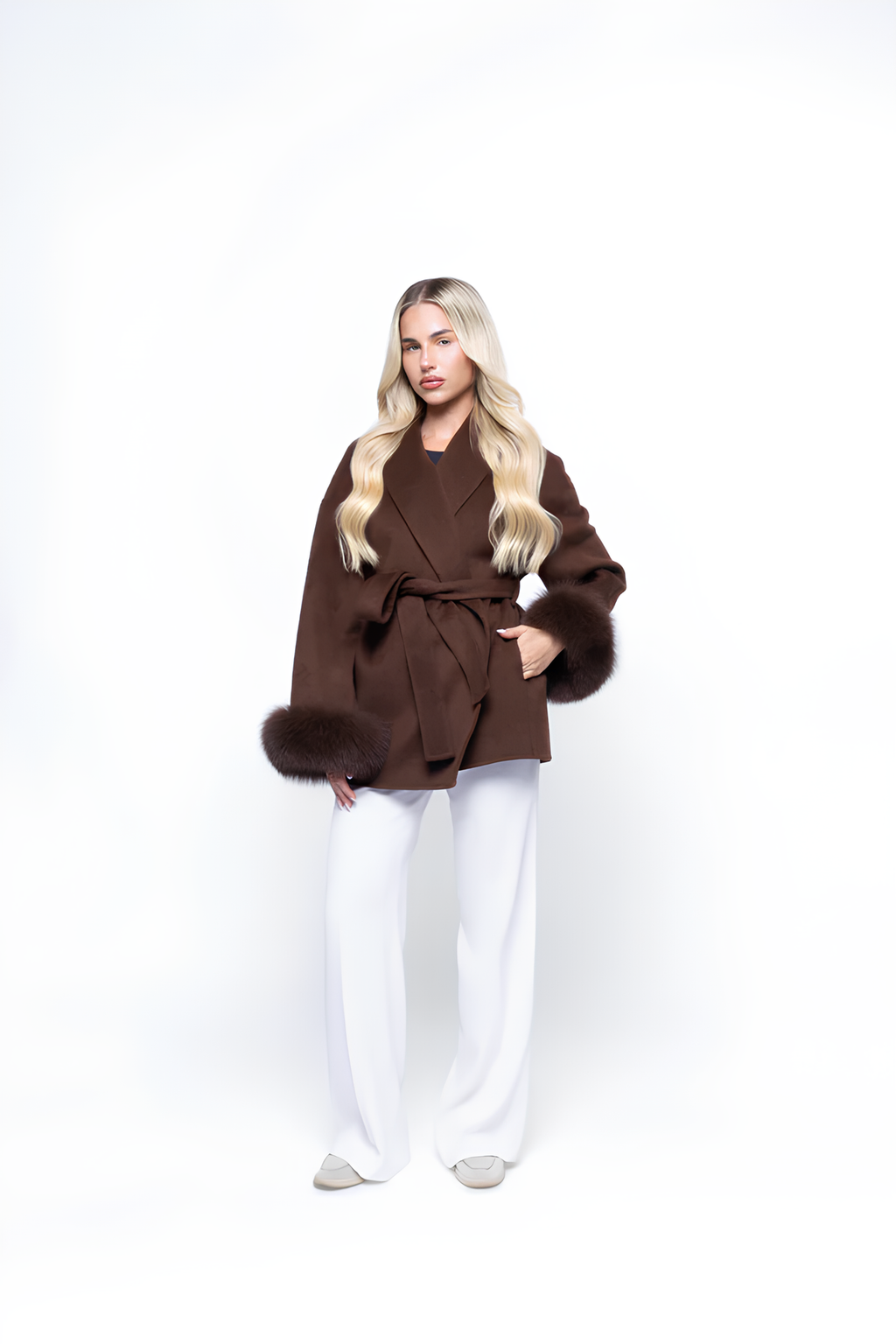 Fur-Cuff Jacket