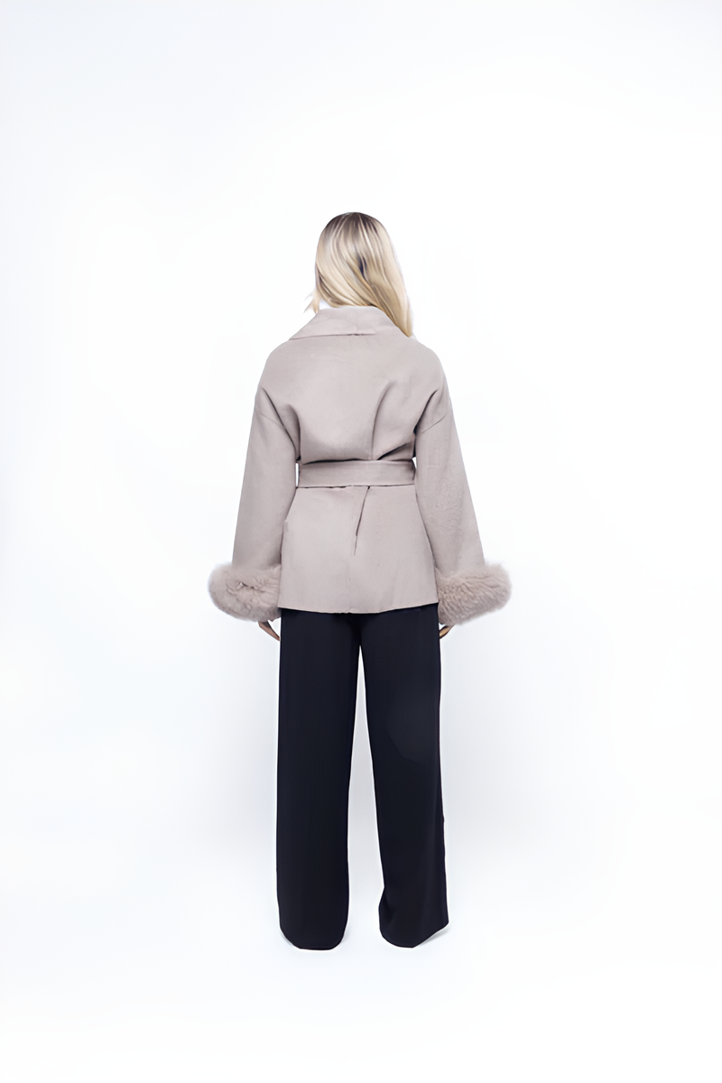 Fur-Cuff Jacket