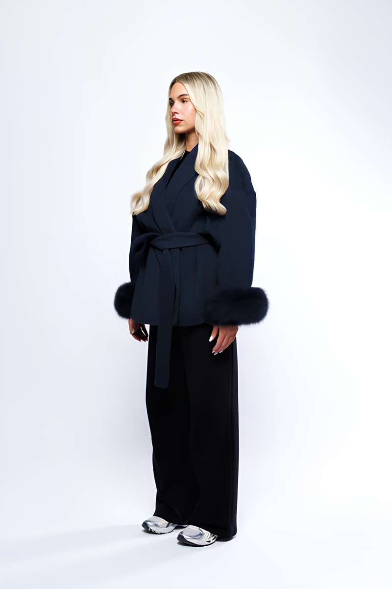 Fur-Cuff Jacket