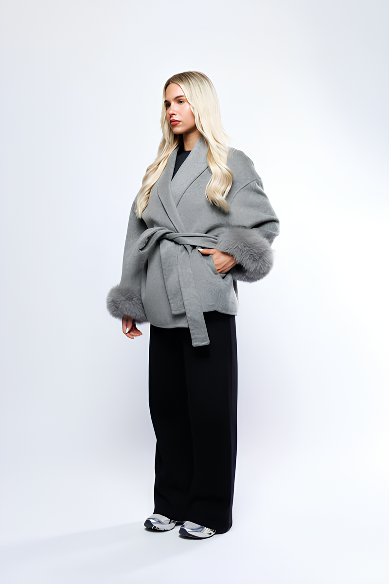 Fur-Cuff Jacket