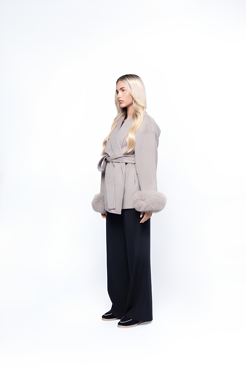 Fur-Cuff Jacket